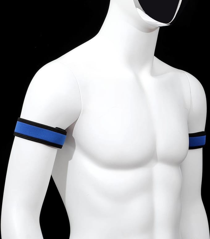 Banoch | Biceps neoprene Lindo Perrito azul - blauw - puppy play