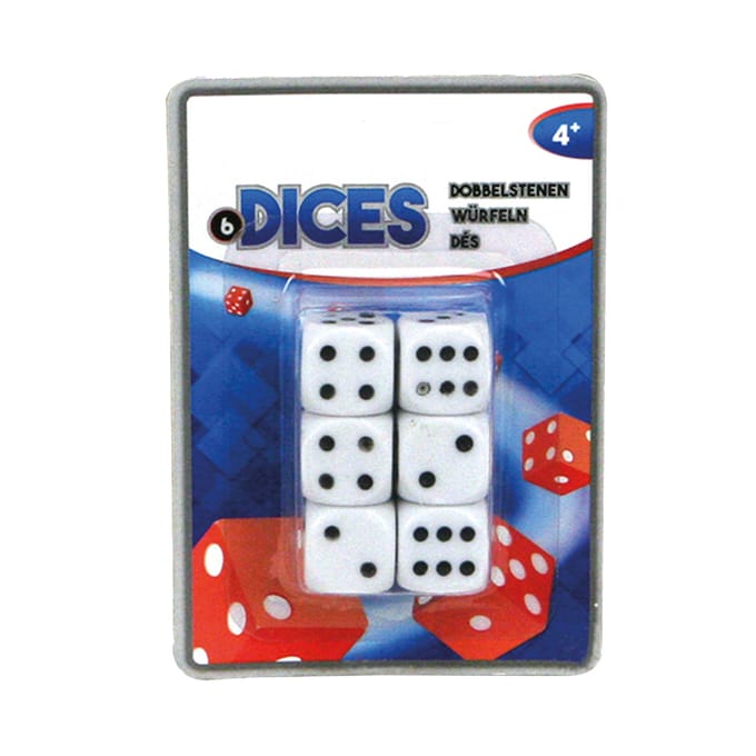 Dobbelstenen 6 Stuks