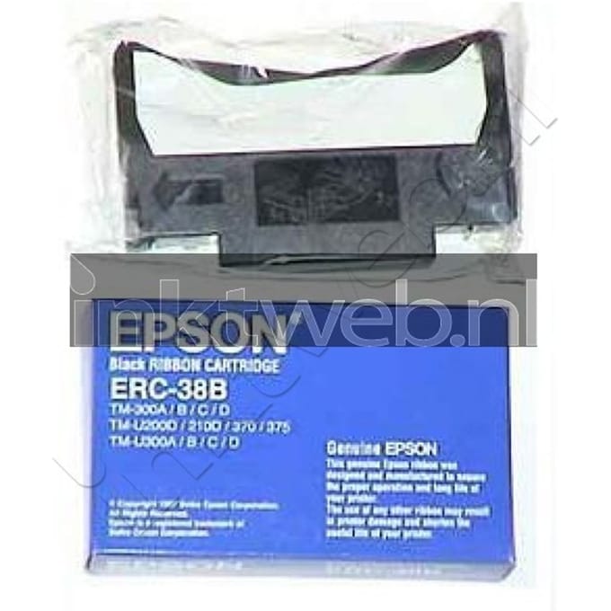 Epson inktlint ERC-38 B, OEM C43S015374, zwart