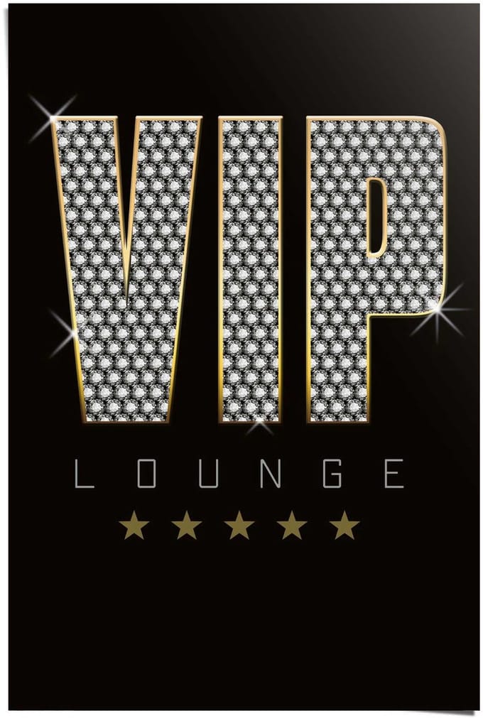 Poster Vip Lounge - 91,5 x 61 - Papier - REINDERS