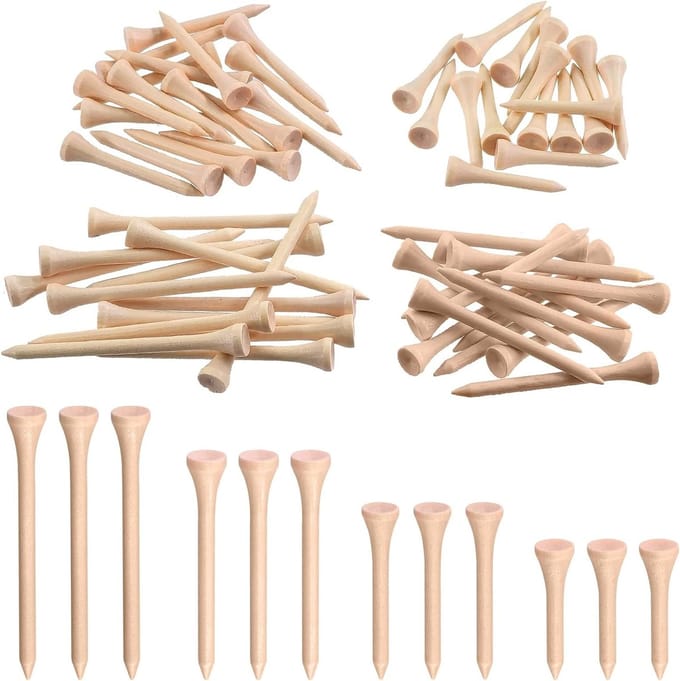Kleurige Houten Golf Tees voor Professionele Training - Minder Wrijving, Ideaal voor Golfer