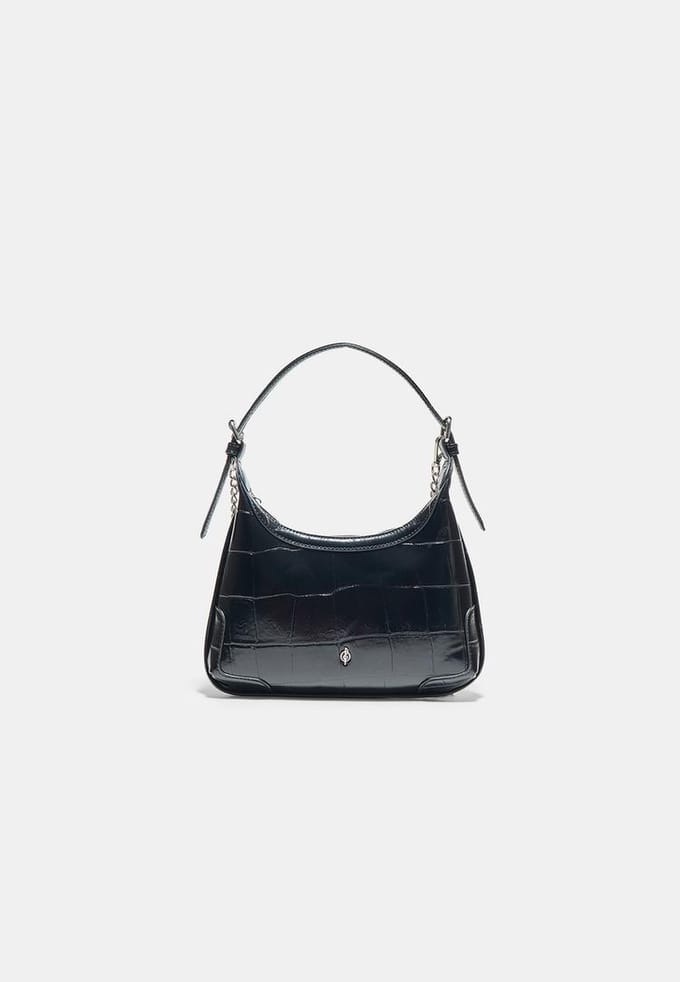 Stradivarius Schoudertas met krokomotief en ketting  Zwart OS