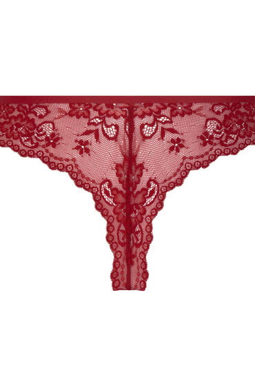 Hunkemöller Dames Lingerie Invisible string Lace Back - Rood - maat 2XL