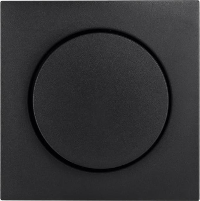 ION E1 centraalplaat zwart knop dimmer