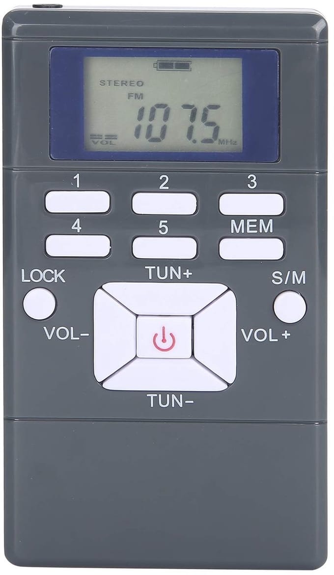 Allecto - Draagbare FM-zakradio - Digitale Mini-tuning - Ideaal voor
