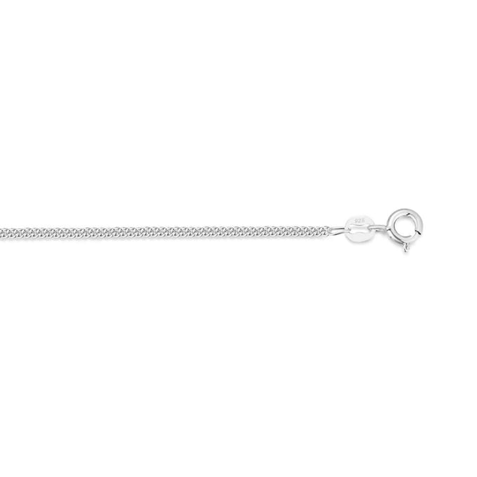 Twice As Nice Halsketting in zilver, gourmet 50cm
