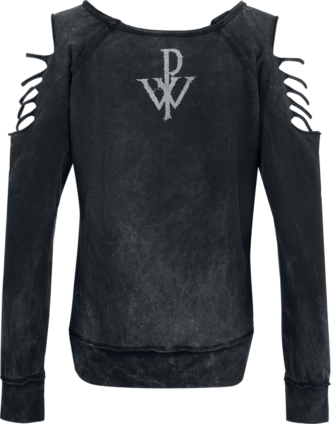 Powerwolf Triple Wolves Dames Sweatshirts - donkergrijs - L