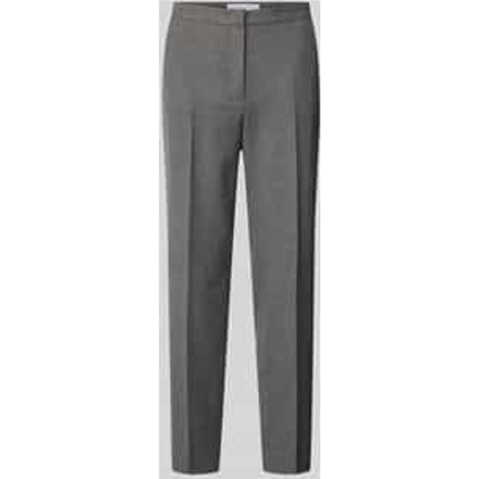 Regular fit stoffen broek met persplooien, model 'DORO'
