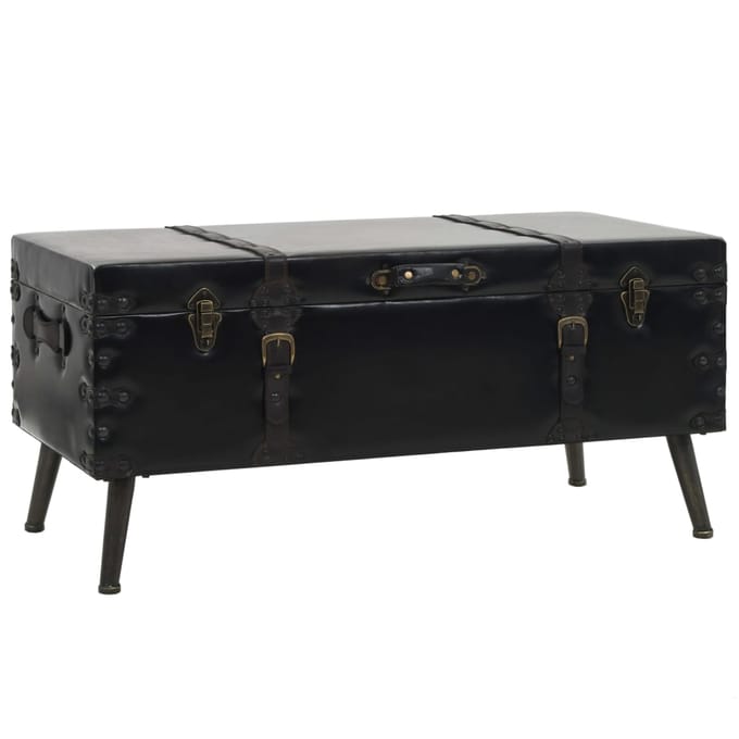 vidaXL - Salontafel - 102x51x48 - cm - MDF - en - staal