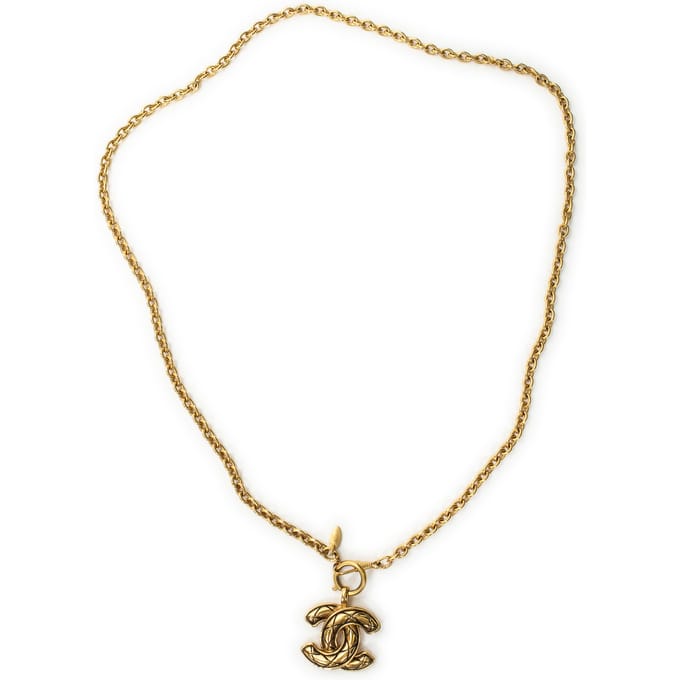 CC Pendant Chain Necklace  Ketting