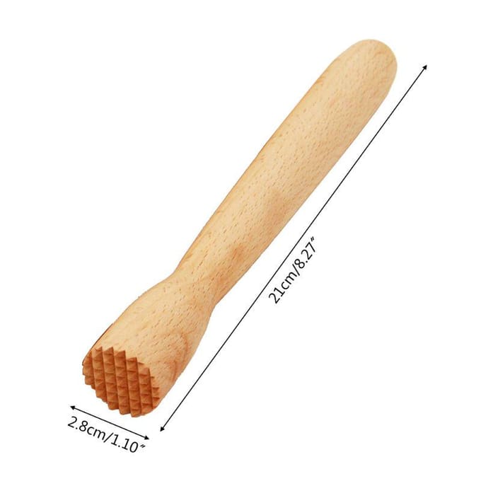 Beukenhout Drank Muddler Houten Stamper Crusher Cocktail Damper Bar Gereedschap IJs Hamer Barman Barware beige