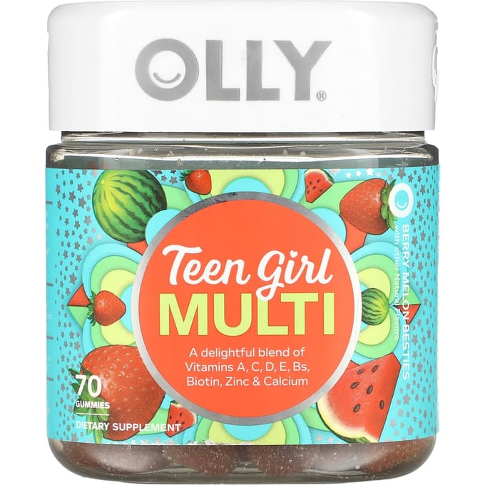 OLLY, Teen Girl Multi, Berry Melon Bestis, 70 gummies