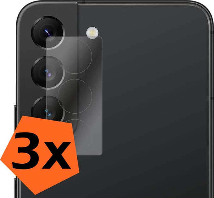 Camera Lens Protector - 3 Stuks - Geschikt voor Samsung Galaxy S22 - Camera Screenprotector - Gehard Glas - Beschermglas - Tempered Glass - Screen Protector