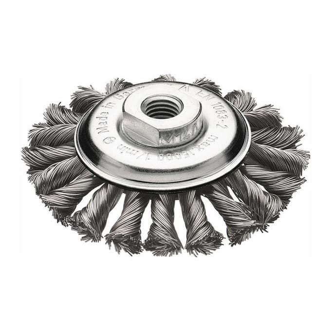 Lessmann Kegelborstel Ø 115 mm M14 Draaddikte 0,5 mm - 472.257.WZ