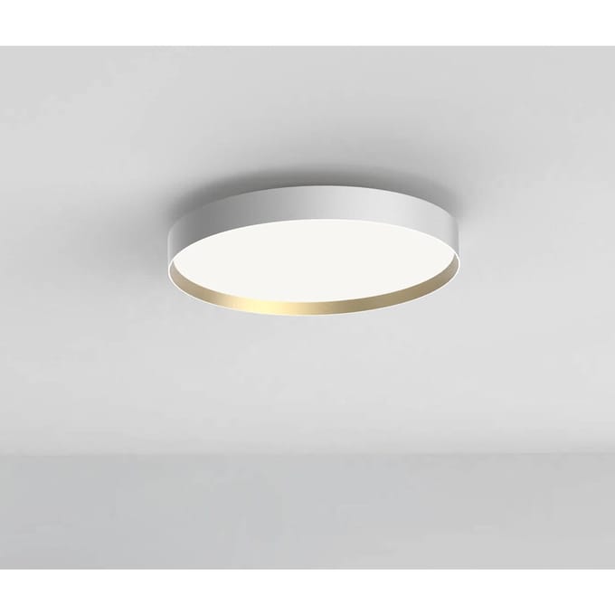 LOOM DESIGN LED plafondlamp Lucia, wit/goudkleurig Ø 45 cm