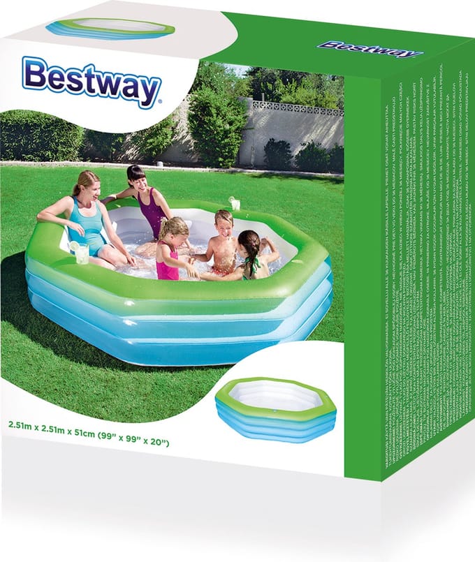 Bestway Familie zwembad Octogon Deluxe (251x51cm)