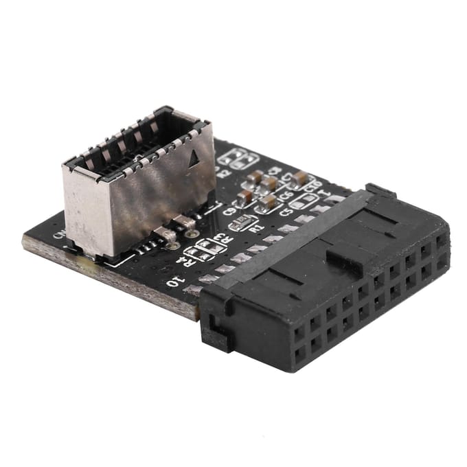 USB 3.0 naar TypeE Adapter Zwart Uitbreidingsbord 20-pins Header Vrouwelijk Actieve Converter gray