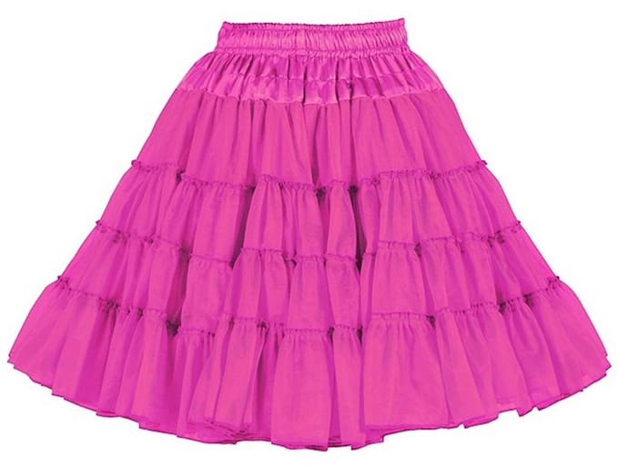 Petticoat/Onderrok/Tutu Deluxe 3-lagig - Roze - One Size