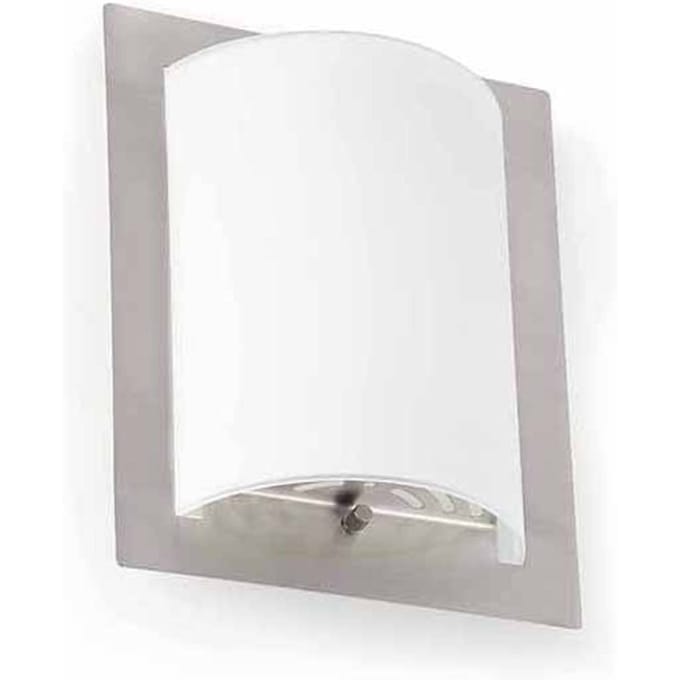 FARO BARCELONA Elegante wandlamp DIULA-1 nikkel, 20 cm
