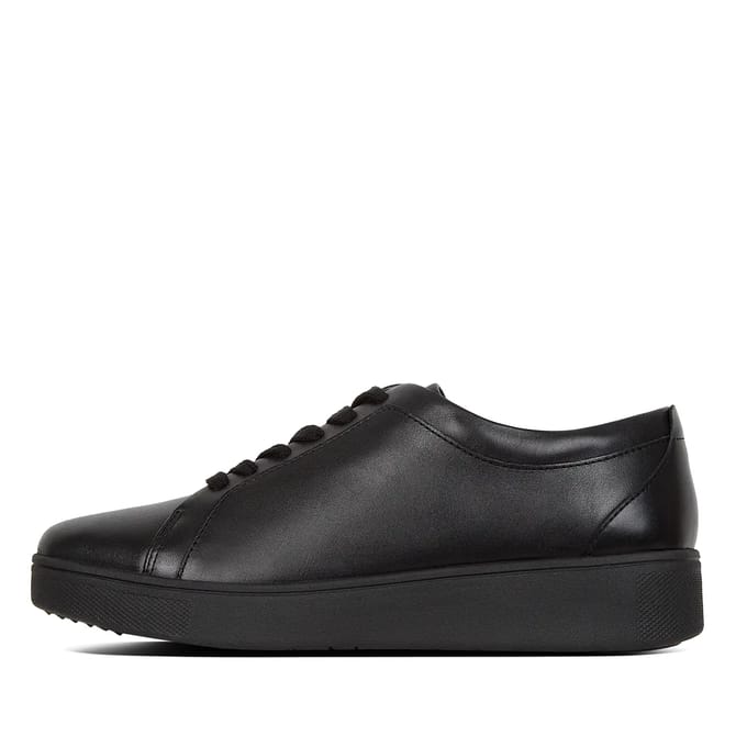 FitFlop Rally sneakers leather ZWART - Maat 37