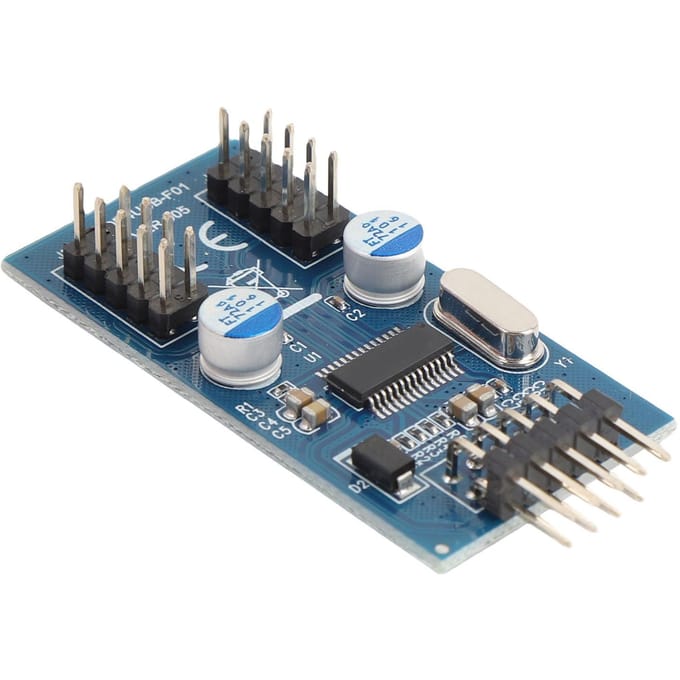 Carte mère USB 2.0 9 broches vers Hub Splitter 2 ports Câble adaptateur interne USB 9 broches de 11,8 pouces pour CPU