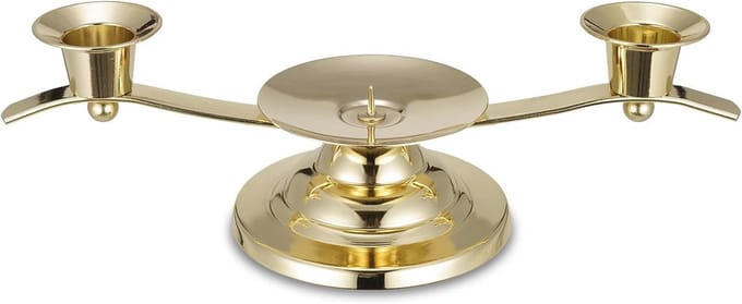 Gouden Kaarsenhouder voor Bruiloften - 3 Armen