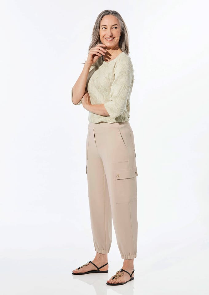 Cargo SARA met zakken - beige - Gr. 22 van Goldner Fashion
