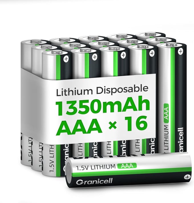 AAA Batterijen - Lithium Energie - Apparaten Voeden - Lange Levensduur - 16 Stuks