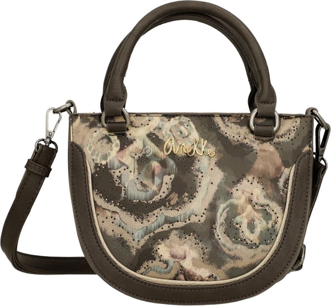Anekke schoudertas handtas Manifesto Oval Crossbody Bag Multicolor bruine