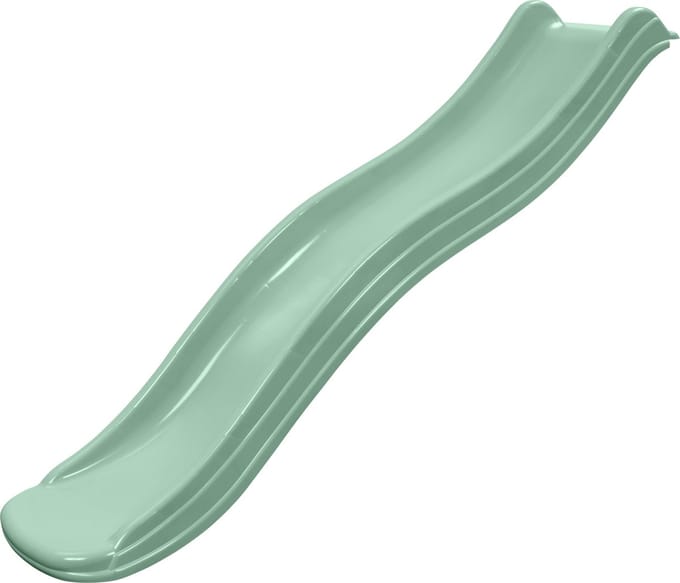 Kunststof glijbaan Tweeb - 175 cm - Platformhoogte 90 cm - Pastel groen
