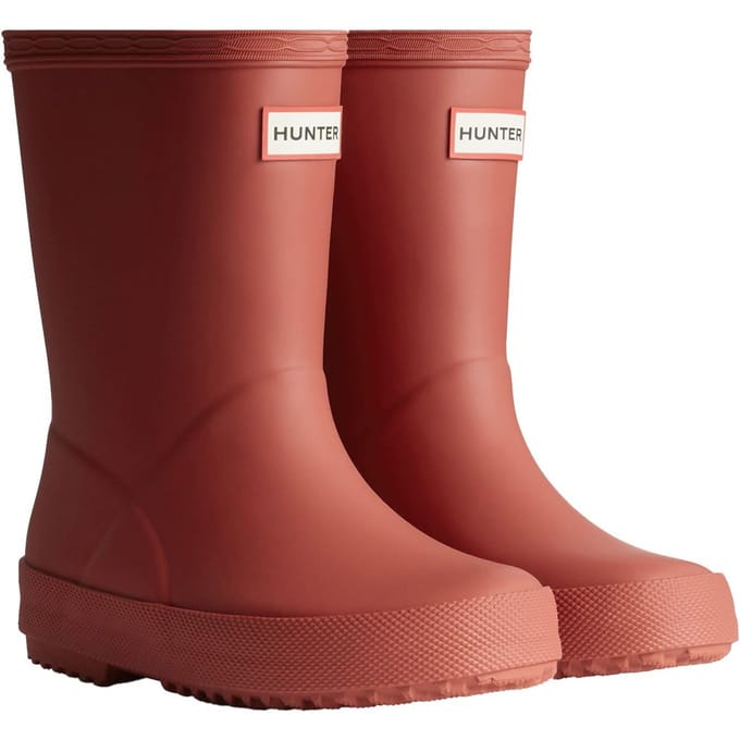 Hunter Kids First Boot Rubberen Militaire Rode Regenlaarzen