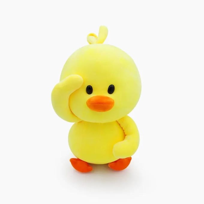 38cm Pluche Dansende Eend Knuffel Koreaanse Net Rood Draagt Hyaluronzuur Kleine Gele Eend Pop yellow