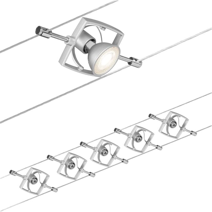 Paulmann MacII 94133 Kabelsysteem compleet GU5.3 50 W LED Chroom (mat)