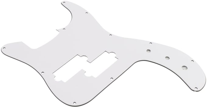 Slagplaat 3/4 P-stijl basgitaar - Fazley 10659 - Wit
