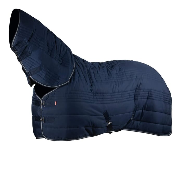 Horze Kingsley Combo Staldeken met hals, 300 grams, Dark Navy,