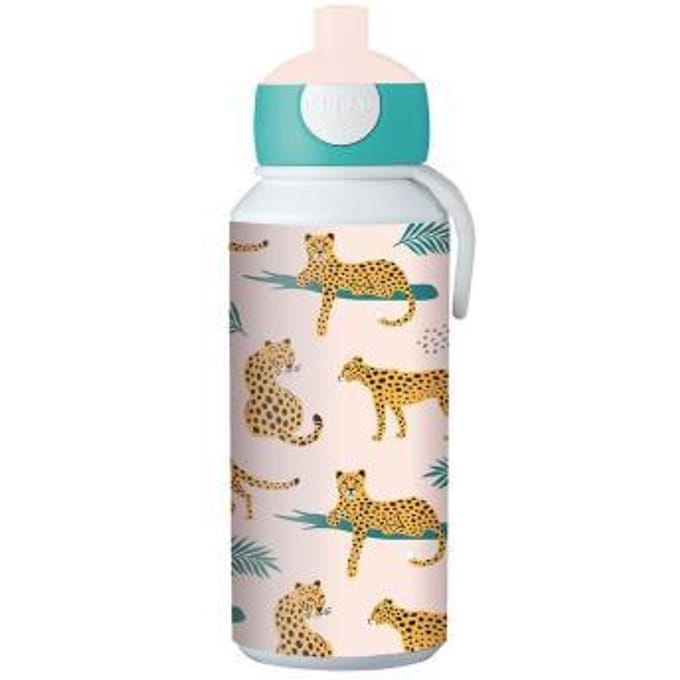 Mepal Leopard pop up drinkfles 400ml Drinkflessen