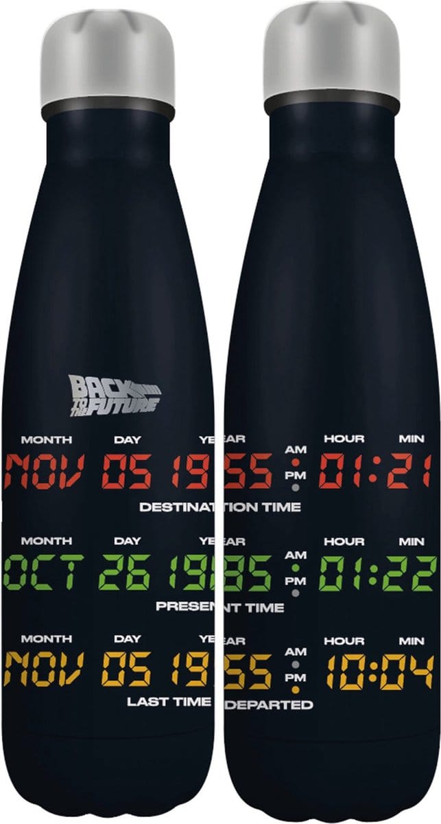 Back to the Future - Metalen waterfles 500ml