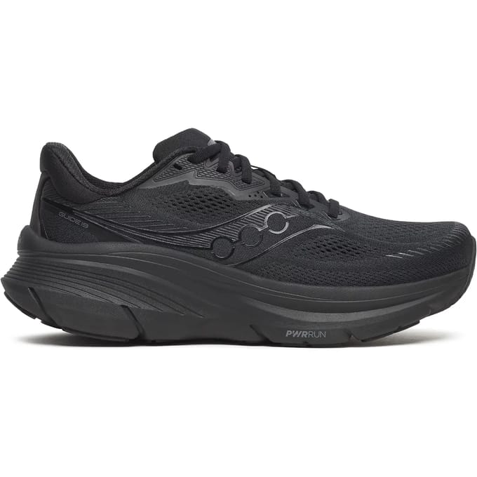 Saucony Guide 19 Sneakers Heren - Zwart - Maat 44.5 - Mesh/Synthetisch