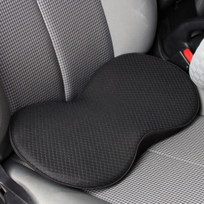 Ergonomisch autostoelkussen wigkussen voor auto - zwart - orthopedisch zitkussen .