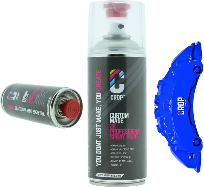 2K Remklauw Verf in Spuitbus - Blauw Mat