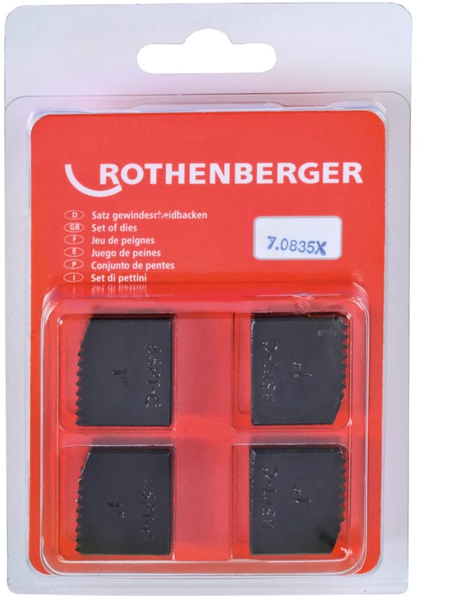 ROTHENBERGER 4x SC Snijbekken BSPT R 1" - 070835X