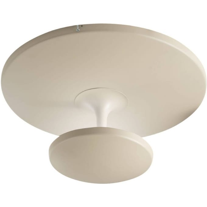 Fabas Luce LED plafondlamp Conrad, zandkleurig, Ø 50 cm, metaal, dimbaar