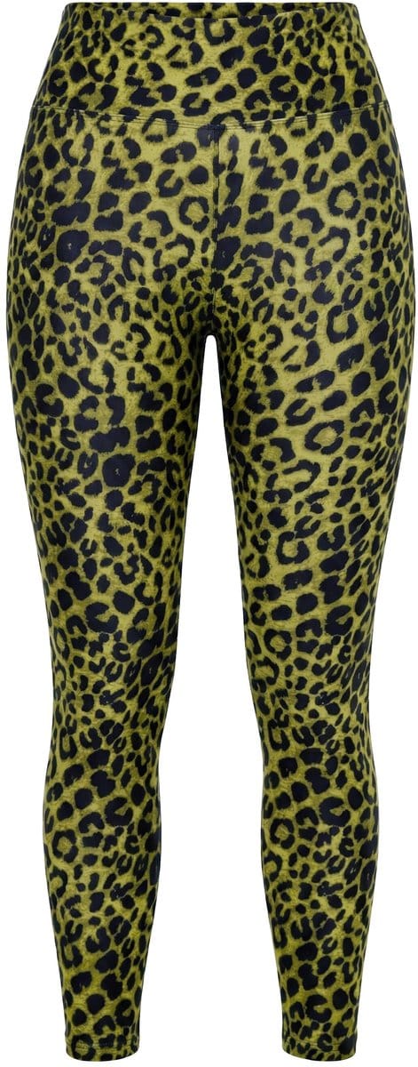 Studio Untold - Dames - Legging tight shape luipaardprint - Olijf - Maat 54+