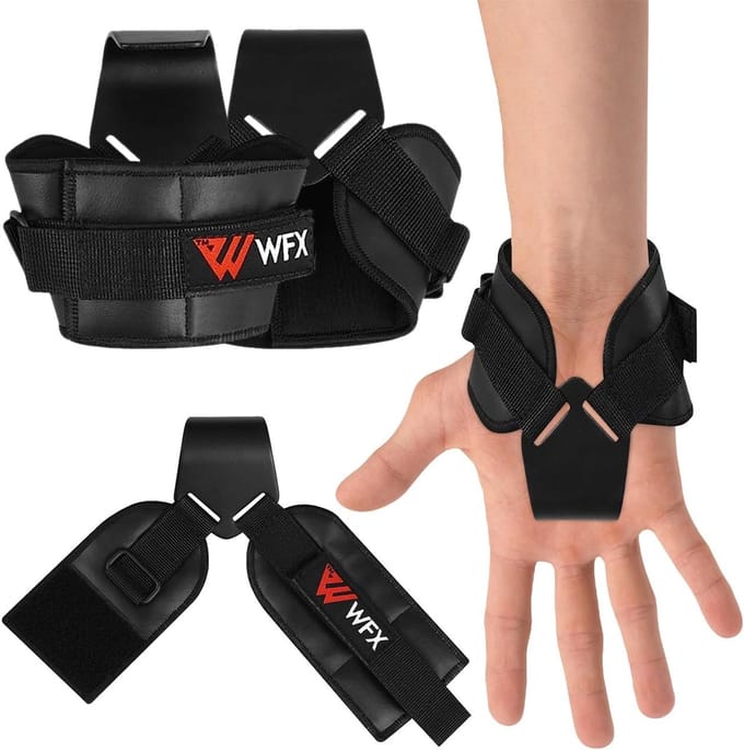 Gewichtheffen Polsbandages met Neopreen Dikke Gewatteerde Wrap Ondersteuning voor Deadlift en Pull-ups