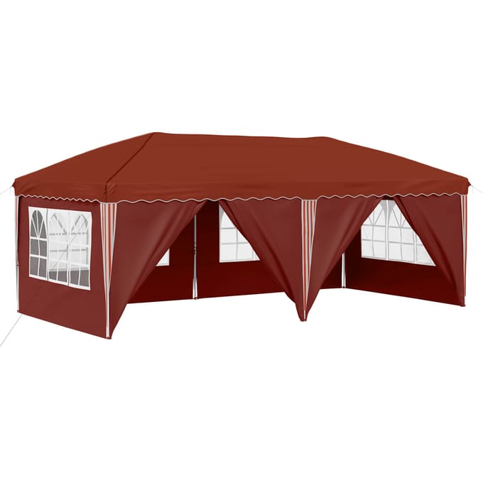 vidaXL - Pop-up - Feesttent - 575 - x - 288 - x - 245 - cm - Terracotta