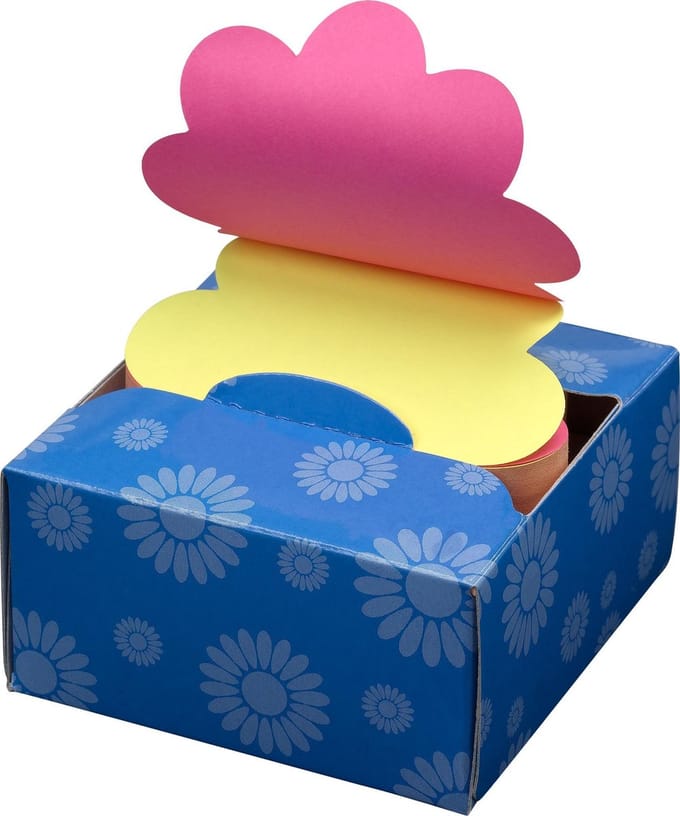 Stick'n Pop-up Z-Notes - Sticky Notes - Bloem - 76x76mm - Geel & Magenta - 200 Memoblaadjes