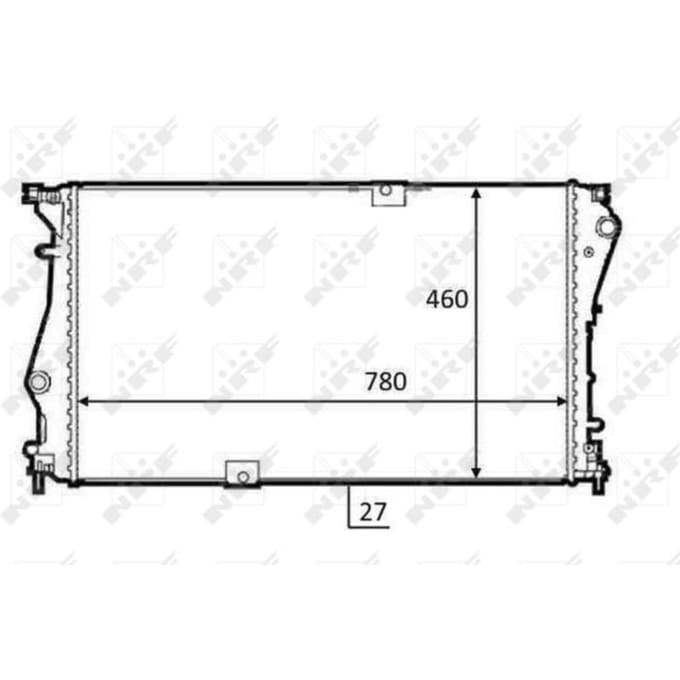 Radiator, motorkoeling NRF 58498