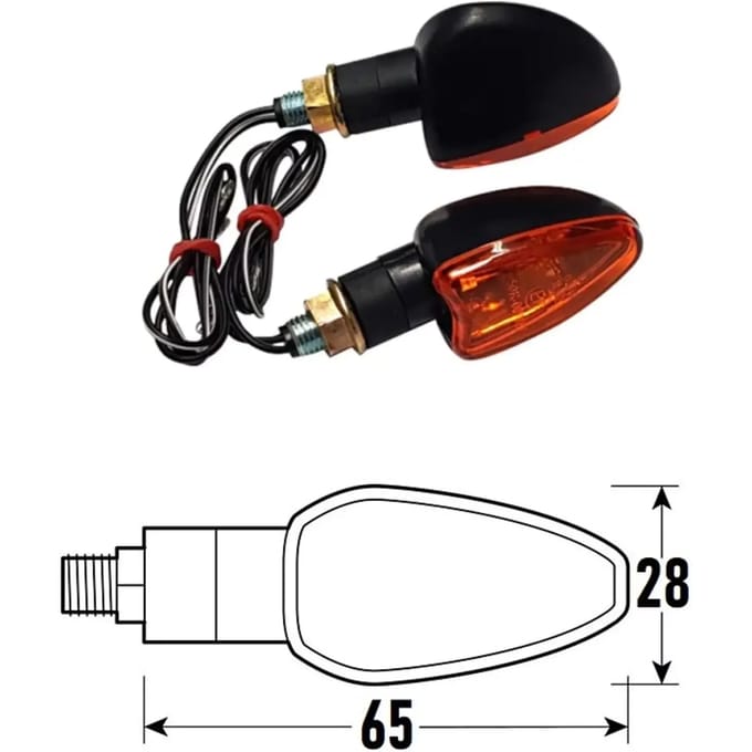 Motorfiets geleide richtingaanwijzers BCR Arrow