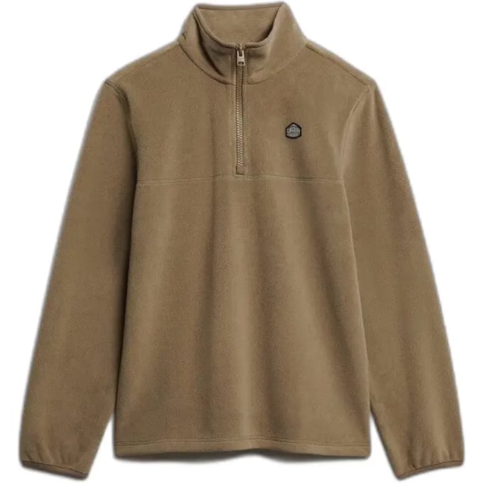 Superdry Expedition Fleece Half Zip Silver Grootte: S