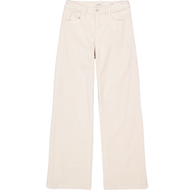 Garcia celia 249 wide corduroy broek gebroken wit